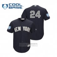 Camiseta Beisbol Hombre New York Yankees Gary Sanchez Cool Base Alterno Entrenamiento de Primavera 2019 Azul
