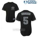 Camiseta Beisbol Hombre New York Yankees Joe Dimaggio 5 Negro Fashion Cool Base