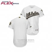 Camiseta Beisbol Hombre Oakland Athletics 2018 Dia de los Caidos Flex Base Blanco