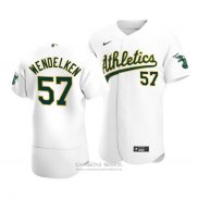 Camiseta Beisbol Hombre Oakland Athletics J.b. Wendelken Kelly Autentico Alterno Verde