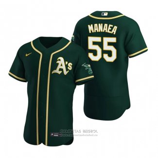 Camiseta Beisbol Hombre Oakland Athletics Sean Manaea Autentico Alterno Verde