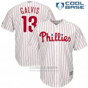 Camiseta Beisbol Hombre Philadelphia Phillies Frojody Galvis Blanco Cool Base