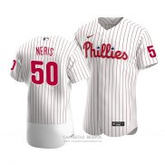 Camiseta Beisbol Hombre Philadelphia Phillies Hector Neris Autentico Primera Blanco