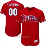 Camiseta Beisbol Hombre Philadelphia Phillies Personalizada Rojo