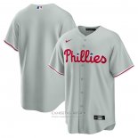 Camiseta Beisbol Hombre Philadelphia Phillies Road Replica Gris