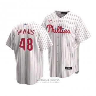 Camiseta Beisbol Hombre Philadelphia Phillies Spencer Howard Replica Primera 2020 Blanco