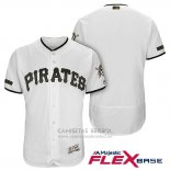 Camiseta Beisbol Hombre Pittsburgh Pirates Blanco 2018 Primera Alterno Flex Base