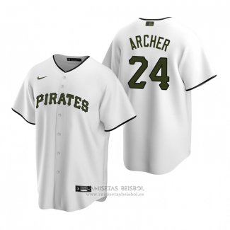Camiseta Beisbol Hombre Pittsburgh Pirates Chris Archer Alterno Replica Blanco