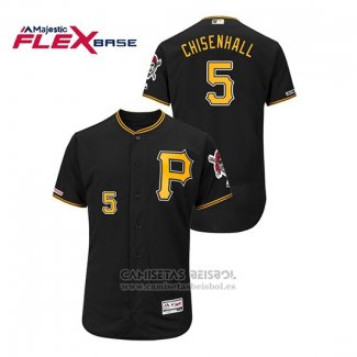 Camiseta Beisbol Hombre Pittsburgh Pirates Lonnie Chisenhall Autentico Flex Base Negro