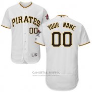 Camiseta Beisbol Hombre Pittsburgh Pirates Personalizada Blanco