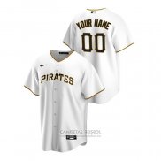 Camiseta Beisbol Hombre Pittsburgh Pirates Personalizada Replica Primera Blanco