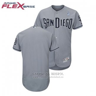 Camiseta Beisbol Hombre San Diego Padres Gris 2018 Dia del Padre Flex Base