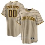 Camiseta Beisbol Hombre San Diego Padres Road Personalizada Replica Marron Camiseta Beisbol Hombre San Diego Padres Road Personalizada Replica Marron
