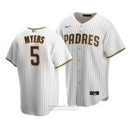 Camiseta Beisbol Hombre San Diego Padres Wil Myers 5 Replica Primera Marron Blanco