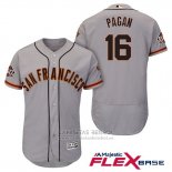 Camiseta Beisbol Hombre San Francisco Giants Angel Pagan Gris Flex Base