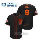 Camiseta Beisbol Hombre San Francisco Giants Brandon Belt Cool Base Entrenamiento de Primavera 2019 Negro