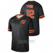 Camiseta Beisbol Hombre San Francisco Giants Joe Panik Cooperstown Collection Legend Negro