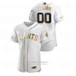 Camiseta Beisbol Hombre San Francisco Giants Personalizada Golden Edition Authentic Blanco