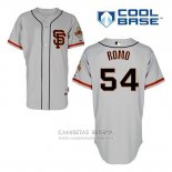 Camiseta Beisbol Hombre San Francisco Giants Sergio Romo 54 Gris Alterno Cool Base