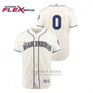 Camiseta Beisbol Hombre Seattle Mariners Mallex Smith Hispanic Heritage Flex Base Crema