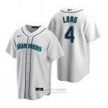 Camiseta Beisbol Hombre Seattle Mariners Shed Long Jr. Replica Primera Blanco