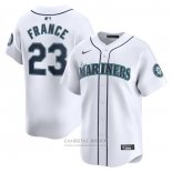 Camiseta Beisbol Hombre Seattle Mariners Ty France Primera Limited Blanco