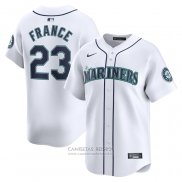 Camiseta Beisbol Hombre Seattle Mariners Ty France Primera Limited Blanco