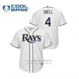 Camiseta Beisbol Hombre Tampa Bay Rays Blake Snell Cool Base Primera Blanco