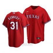 Camiseta Beisbol Hombre Texas Rangers Ian Kennedy Replica Alterno Rojo