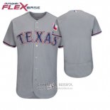 Camiseta Beisbol Hombre Texas Texas Rangers Gris 2018 Dia de la Madre Flex Base