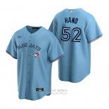 Camiseta Beisbol Hombre Toronto Blue Jays Brad Hand Alterno Replica Azul