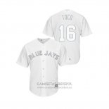 Camiseta Beisbol Hombre Toronto Blue Jays Freddy Galvis 2019 Players Weekend Replica Blanco