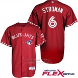 Camiseta Beisbol Hombre Toronto Blue Jays Marcus Stroman Autentico Collection Rojo Flex Base