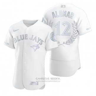 Camiseta Beisbol Hombre Toronto Blue Jays Roberto Alomar Awards Collection Retirement Blanco