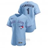 Camiseta Beisbol Hombre Toronto Blue Jays Shun Yamaguchi Authentic 2020 Alterno Azul
