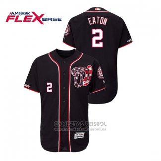 Camiseta Beisbol Hombre Washington Nationals Adam Eaton Autentico Flex Base Azul Rojo