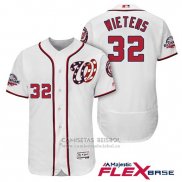 Camiseta Beisbol Hombre Washington Nationals Matt Wieters Blanco 2018 All Star Primera Alterno Flex Base