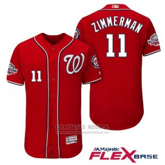 Camiseta Beisbol Hombre Washington Nationals Ryan Zimmerman Scarlet 2018 All Star Alterno Flex Base