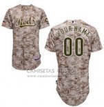 Camiseta Beisbol Mujer Cincinnati Reds Personalizada Camo