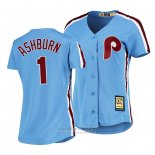 Camiseta Beisbol Mujer Philadelphia Phillies Richie Ashburn Cooperstown Collection Road Azul