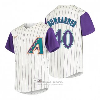 Camiseta Beisbol Nino Arizona Diamondbacks Madison Bumgarner Cooperstown Collection Alterno Crema