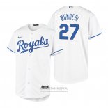 Camiseta Beisbol Nino Kansas City Royals Adalberto Mondesi Replica Primera Blanco