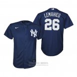 Camiseta Beisbol Nino New York Yankees Dj Lemahieu Replica Alterno Azul