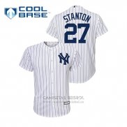 Camiseta Beisbol Nino New York Yankees Giancarlo Stanton Cool Base Primera Blanco
