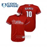 Camiseta Beisbol Nino Philadelphia Phillies J.t. Realmuto Cool Base Replica Alterno Rojo