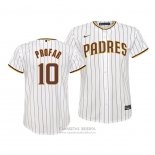 Camiseta Beisbol Nino San Diego Padres Jurickson Profar Replica Primera Blanco