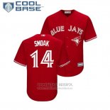 Camiseta Beisbol Nino Toronto Blue Jays Justin Smoak Cool Base Replica Scarlet