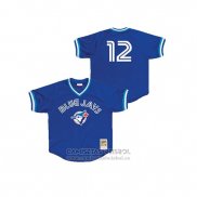 Camiseta Beisbol Nino Toronto Blue Jays Roberto Alomar Cooperstown Collection Mesh Batting Practice Azul