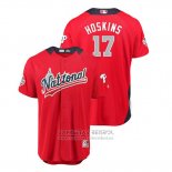 Camiseta Beisbol Hombre All Star Philadelphia Phillies Rhys Hoskins 2018 Home Run Derby National League Rojo