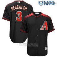 Camiseta Beisbol Hombre Arizona Diamondbacks 3 Daniel Descalso Negro Cool Base